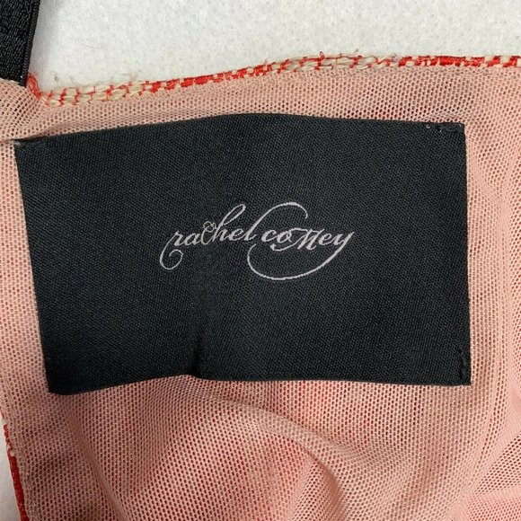 Rachel Comey Mini Dress Size XS Orange Tan Spaghetti Strap V Neck Open Back - Picture 5 of 11